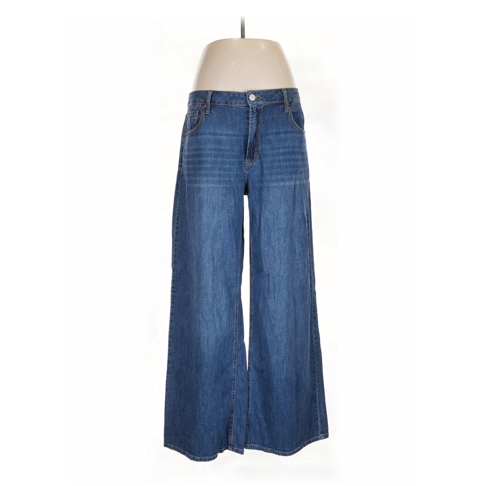 Vanillaโ Star Womens Wide Leg High Rise Denim Jeans Medium Wash Size 14 W31 L31